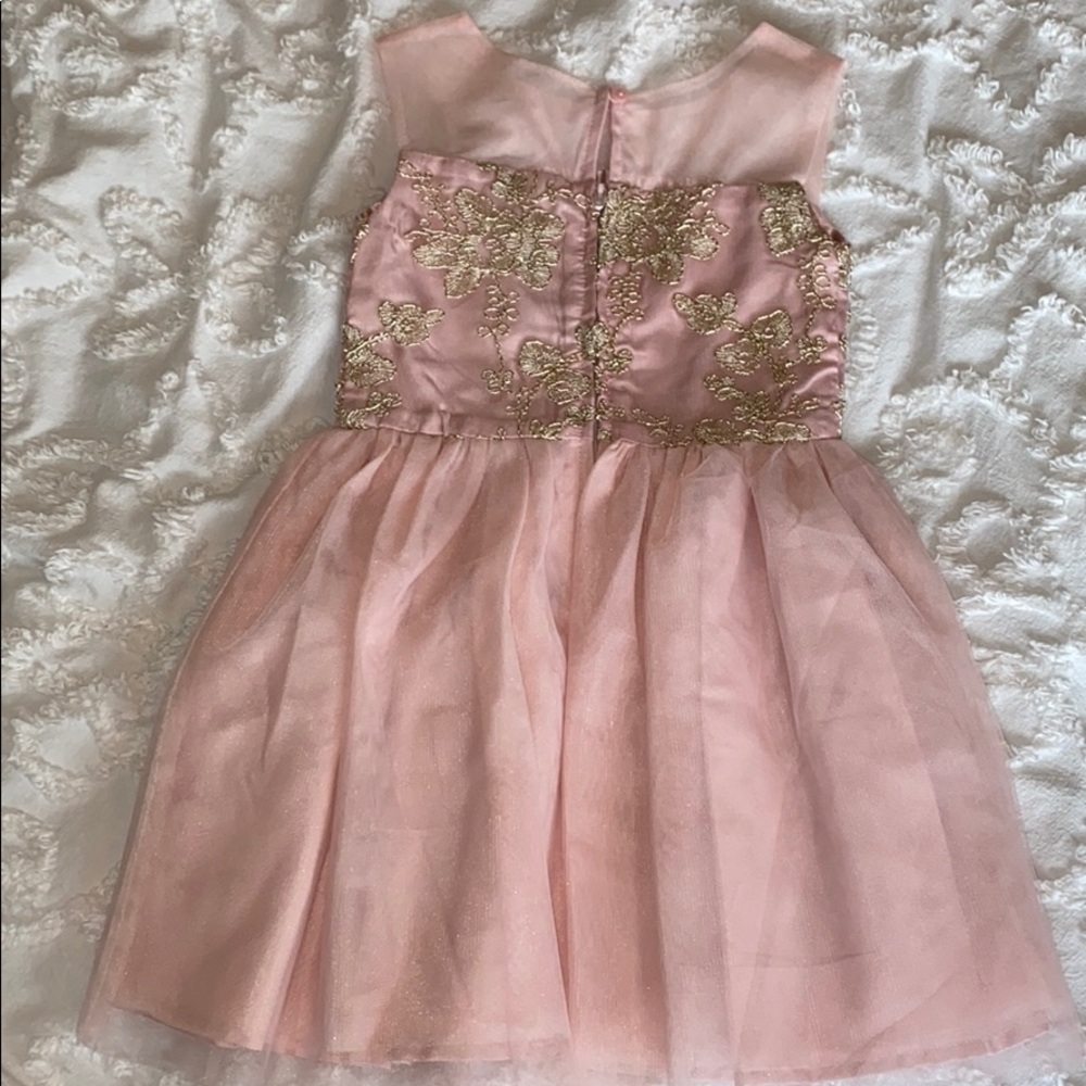 Children’s Place, pink and gold dress - Picture 3 of 3